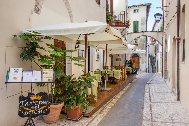 in der Taverna dei Duchi haben wir danach das sehr gute Abendessen genossen