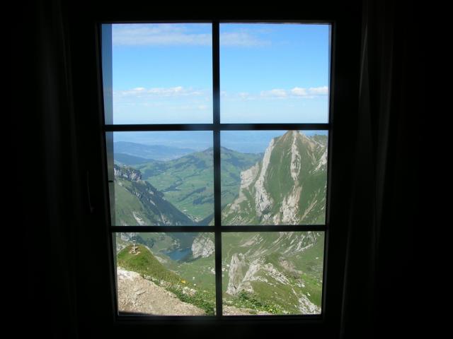 Blick vom Schlafzimmer aus