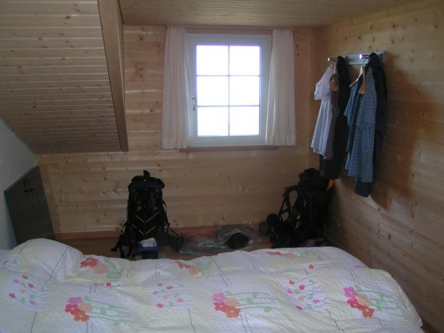 Schlafzimmer Berggasthaus Rotsteinpass