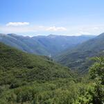 was für eine traumhafte Aussicht. Unten im Tal liegt Ceselli