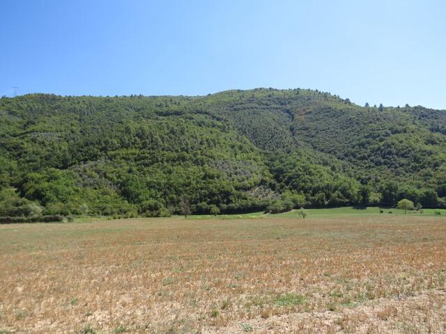 während dem wandern begleitet uns eine schöne grüne Hügellandschaft