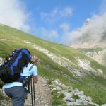 Mäusi schaut Richtung Rotsteinpass