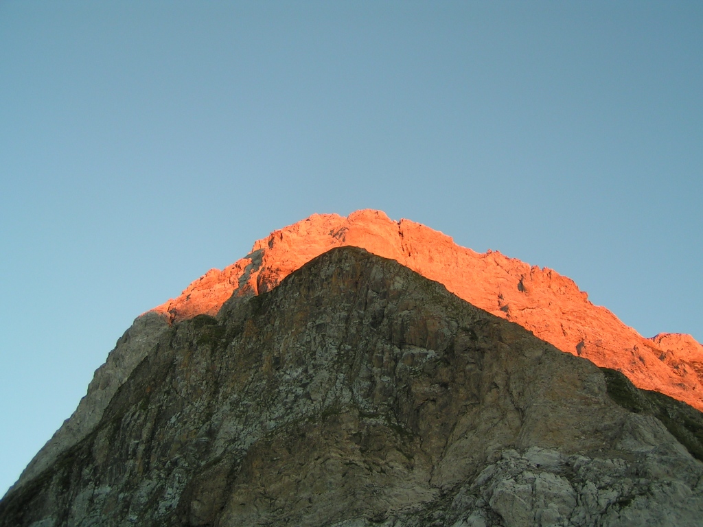 Abendstimmung auf dem Rotsteinpass