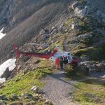 Helikopter auf dem Rotsteinpass