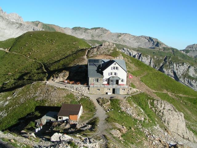 Berggasthaus Rotsteinpass von oben