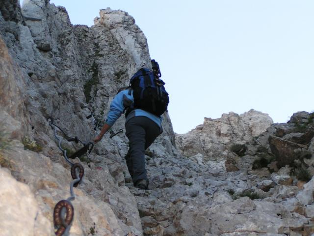 Mäusi hat schon fast der Altmannsattel erreicht