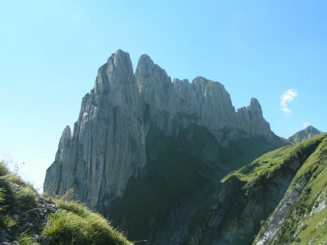 Blick zurück. Kreuzberge zuhinter der Mutschen