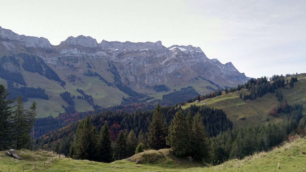 Blick zum Säntis. Viele durchgeführte Wanderungen im Alpsteingebiet kommen uns nun in den Sinn