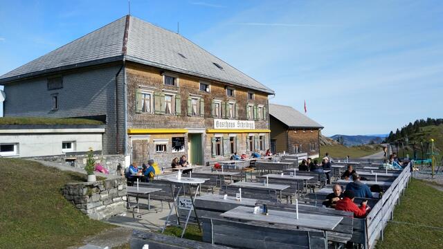 ...erreichen wir das Berggasthaus Scheidegg