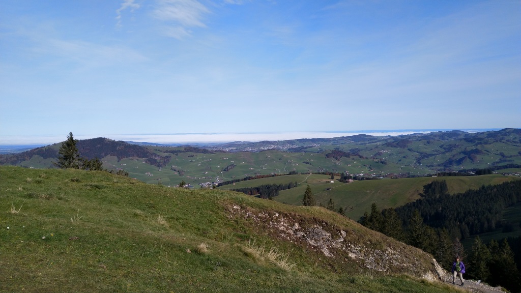 die Aussicht wird immer schöner