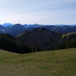 was für eine schöne Aussicht über das Alpstein hinaus, Richtung Glarner Alpen