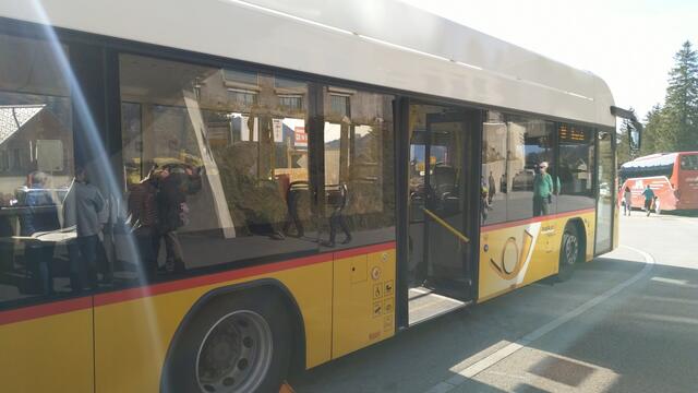 mit dem Postauto geht es danach zurück nach Appenzell