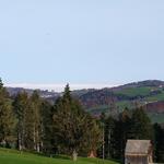 Blick Richtung Bodensee das unter einer dicken Nebeldecke liegt