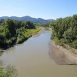 bei Vizzano können wir auf einem Aussichtspunkt der Fluss Reno betrachten