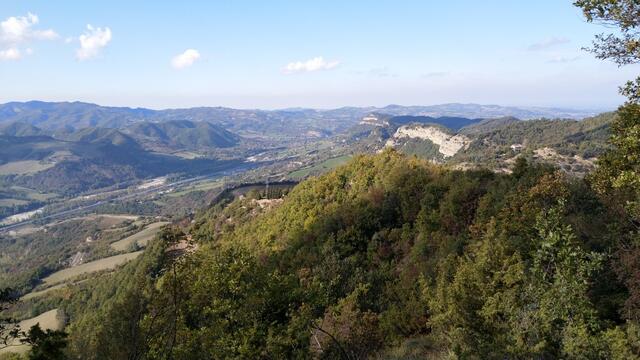 was für ein Panorama! Blick Richtung Bologna