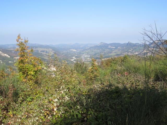 Blick in die Ebene und Richtung Bologna