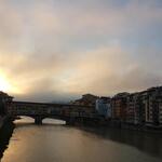am Ponte Vecchio vorbei, laufen wir zu unserem Auto...