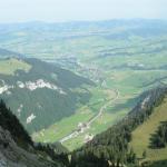 Blick von der Bogartenlücke nach Weissbad