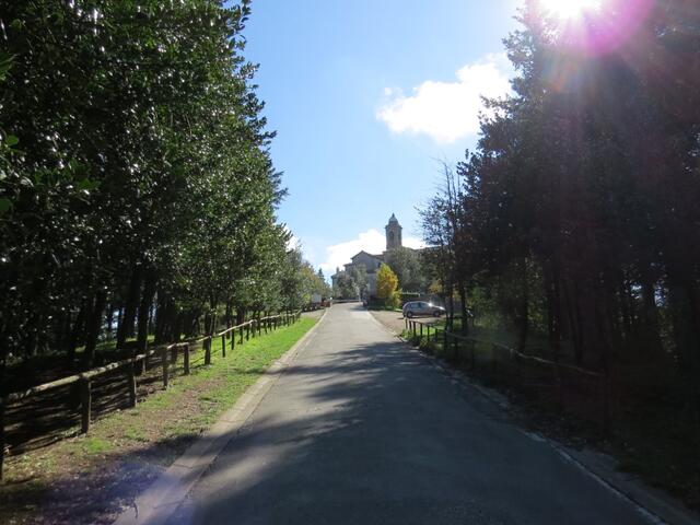 kurz danach stehen wir vor dem Santuario (Heiligtum) di monte Senario