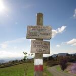 wir überqueren die Wasserscheide von Mugello