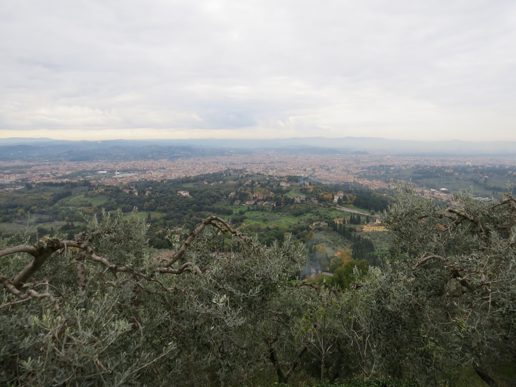 begleitet von einer traumhaften Aussicht auf Firenze