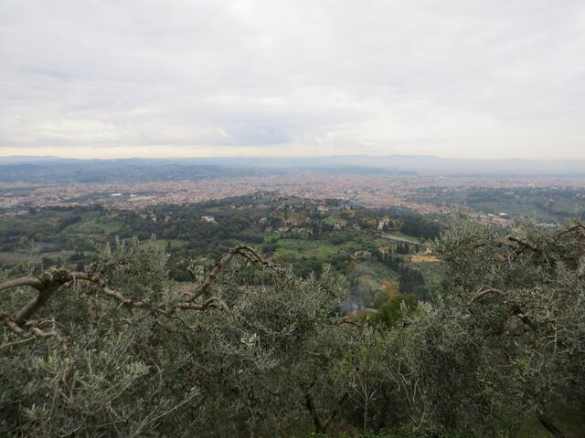 begleitet von einer traumhaften Aussicht auf Firenze