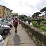 ...laufen wir weiter über kleine Nebenstrassen, direkt Richtung Altstadt von Firenze