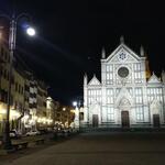 nach dem Nachtessen schauen wir uns nochmals die Basilica die Santa Croce an. Hier starteten wir die Via di San Francesco