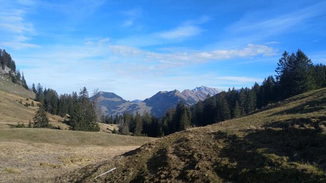 direkt hinter dem Risipass in der Bildmitte erkennen wir den Kronberg