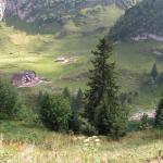 Berggasthaus Bollenwees von der Hundsteinhütte aus gesehen