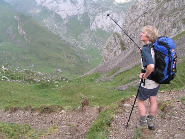 Mäusi schaut Richtung Rotsteinpass