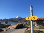 mit Blick auf den Pilatus starten wir beim Bahnhof Horw die heutige Etappe vom Waldstätterweg