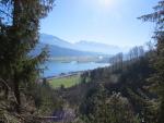 Blick Richtung Alpnachstad wo die heutige Etappe zu Ende geht