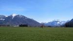 bei Reichenburg schauen wir Richtung Speer, Federispitz und in die Glarner Alpen