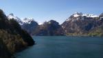 Blick über den Urnersee Richtung Gitschen, Uri-Rotstock und Oberbauenstock