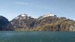 die schneebedeckten Gipfel des Oberbauenstock und Niderbauemchulm den wir schon besucht haben