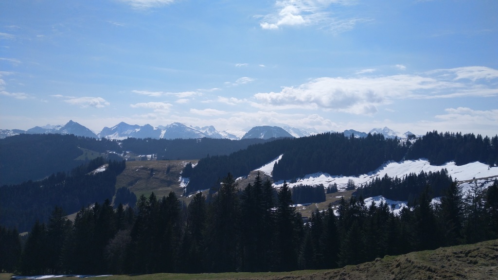 Blick in die Schwyzer und Glarnerberge. Viele dieser Berge haben wir in den vergangenen Jahren besucht