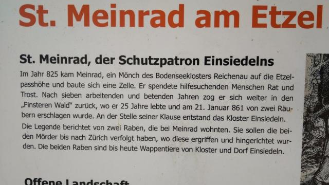 Informationstafel über St.Meinrad