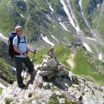 Mäusi, im Hintergund Terri Hütte