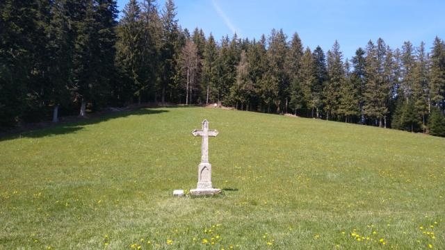 wir erreichen den alten Pilgerweg der von Unterägeri nach Einsiedeln geführt hat