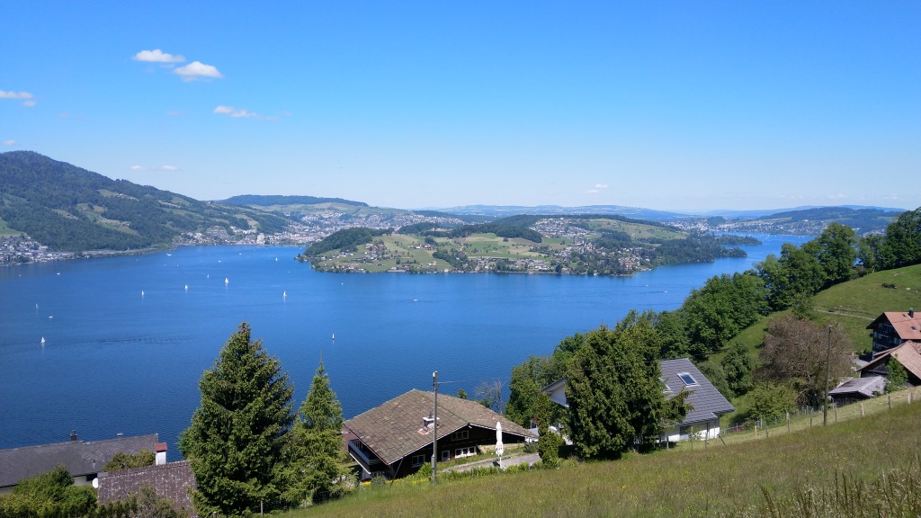 was für eine schöne Aussicht auf den Vierwaldstättersee