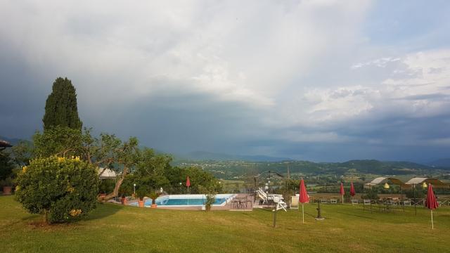 Blick auf den Pool. Wir haben nie darin gebadet! Zuviel gab es zu entdecken