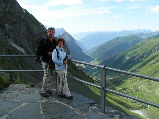 Vik und Irma bei der Capanna Scaletta