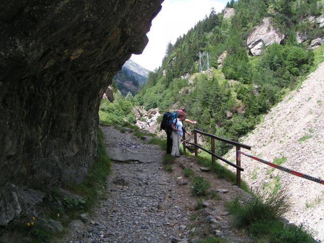 wie tief ist hier die Schlucht ?