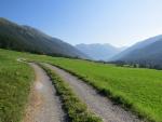 über einen schönen Höhenweg geht es fast auf gleichbleibender Höhe Richtung Zernez