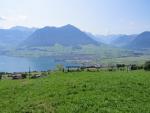 mit Blick auf das Buochserhorn, verlassen wir den Wald