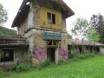 das alte Bahnhofsgebäude von Moncucco-Schelleberg