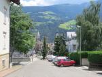 wir verlassen Brixen-Bressanone blicken zurück, und erkennen der Weisse Turm und der Dom