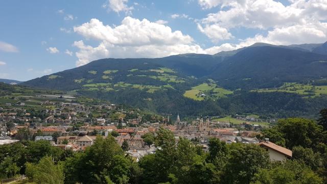 ...und blicken zurück nach Brixen-Bressanone das uns sehr gefallen hat