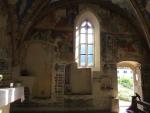 die Malereien im gotischen Seitenschiff wurden 1441 erschaffen